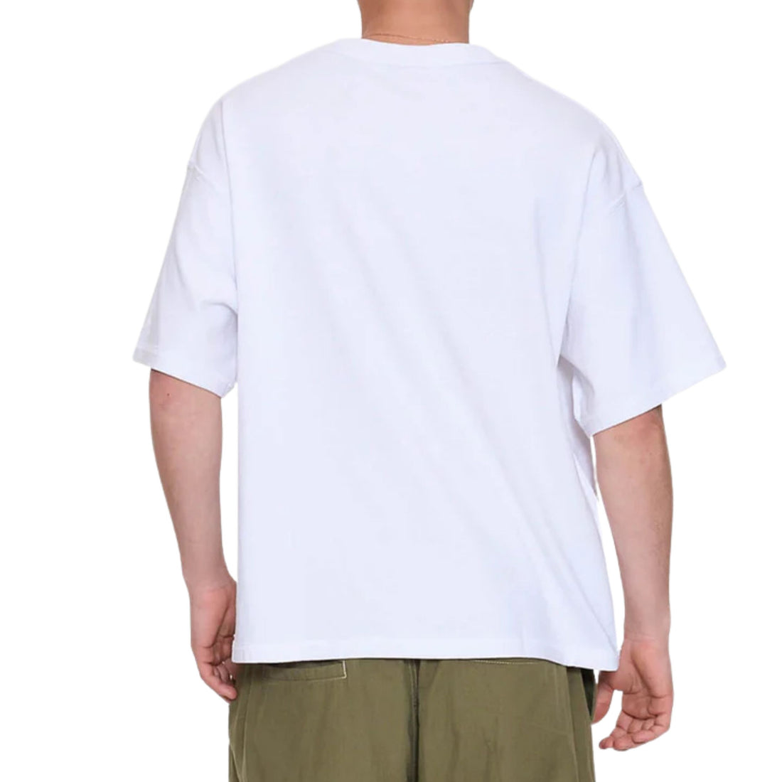 Worship reverse box fit cropped tee white oversized heavyweight cotton t shirt surf shop Auckland NZ