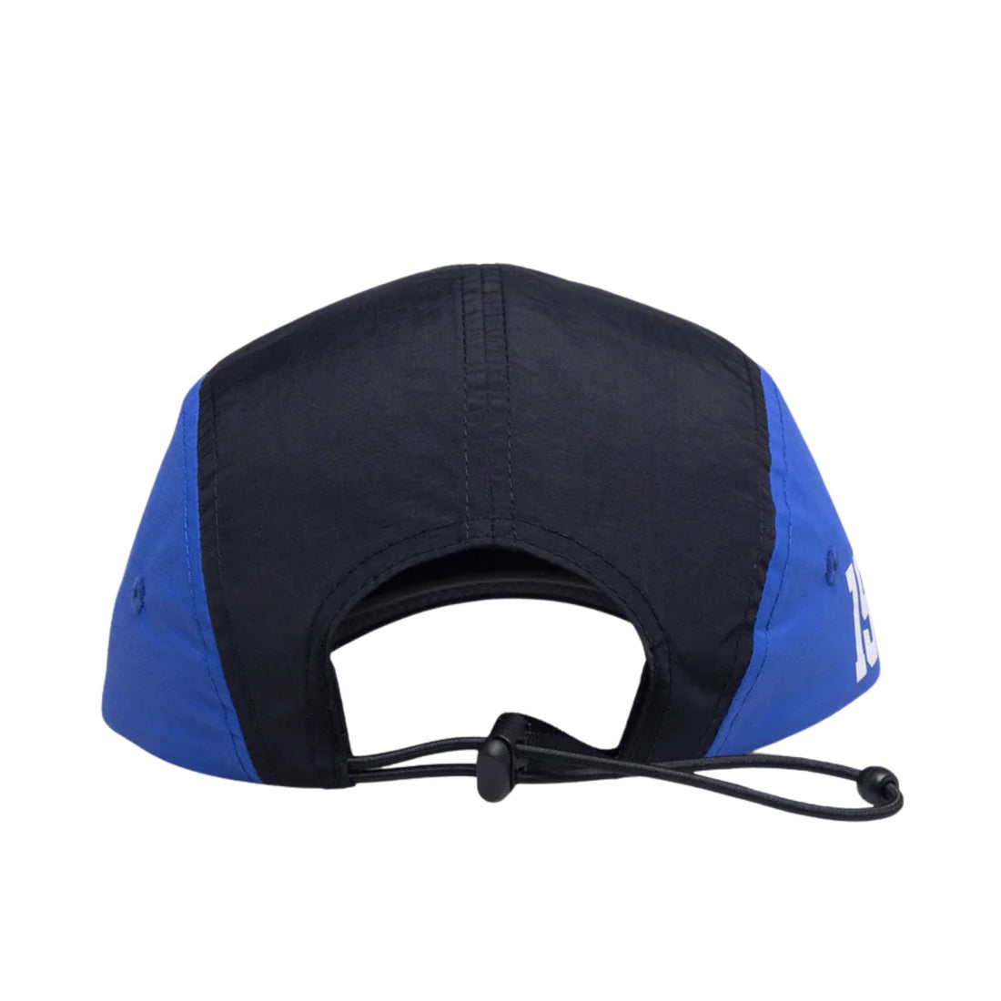 X-Large Football Camp Cap in black and blue with printed logo, contrast panels, and adjustable toggle — available at Freeride Surf & Skate NZ.
