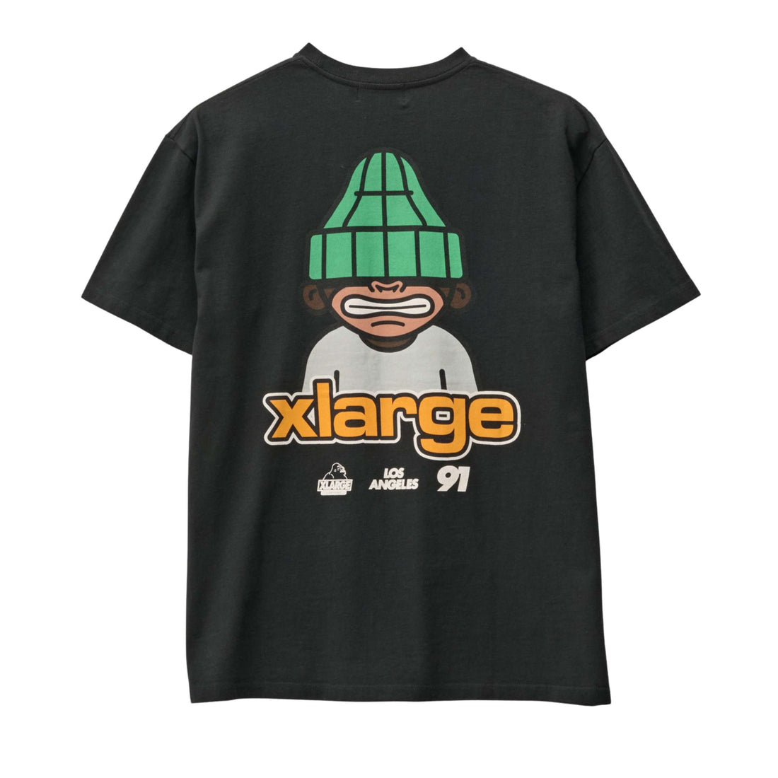 XLARGE Grin Tee in Pigment Black available at Freeride Surf & Skate NZ.