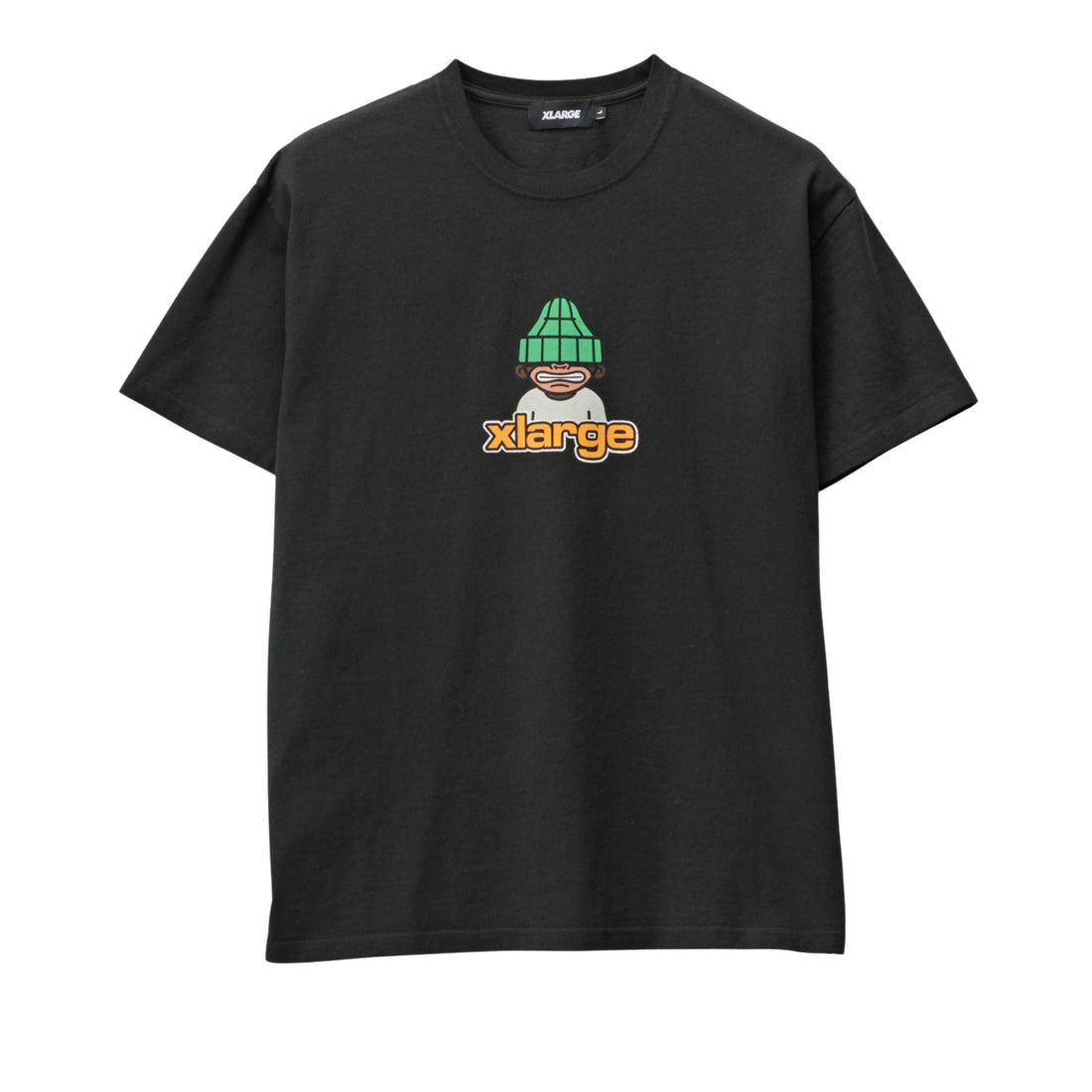XLARGE Grin Tee in Pigment Black available at Freeride Surf & Skate NZ.