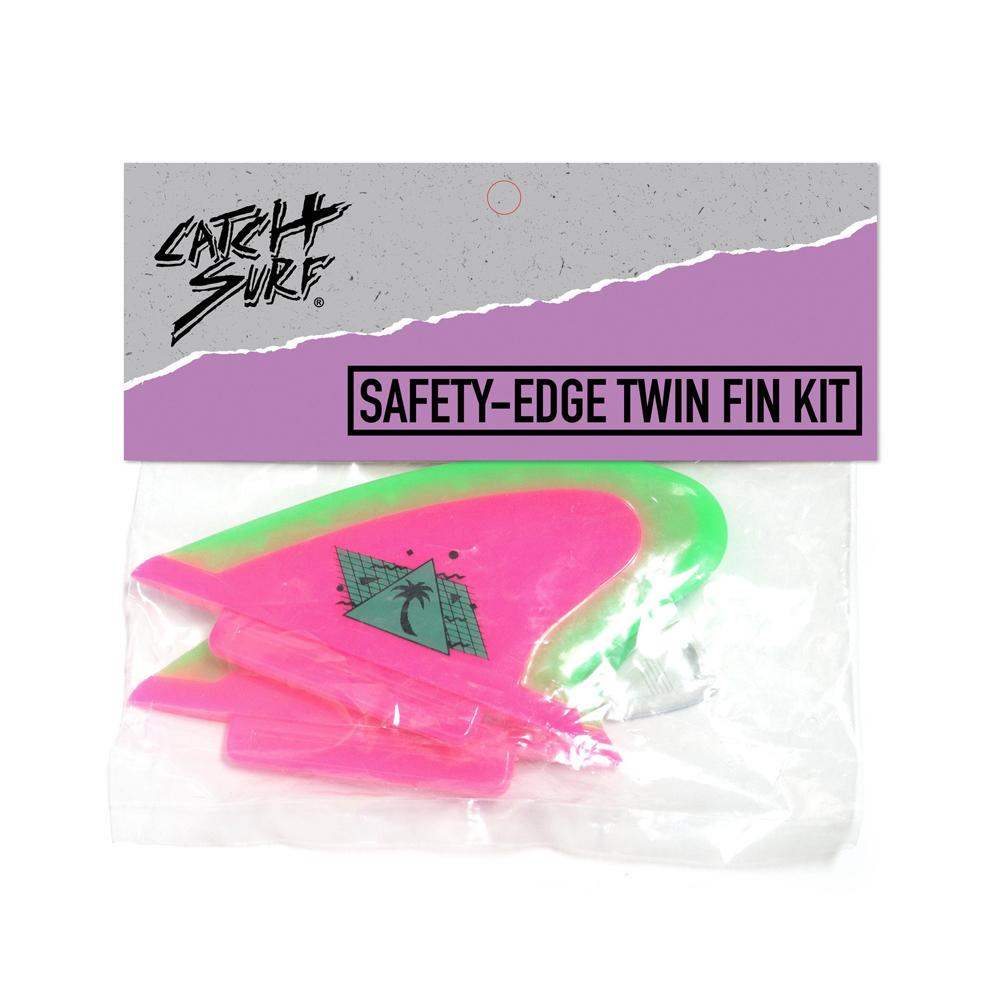 CATCH SURF BEATER PRO SAFETY TWIN FIN HOT PINK NEON LIME