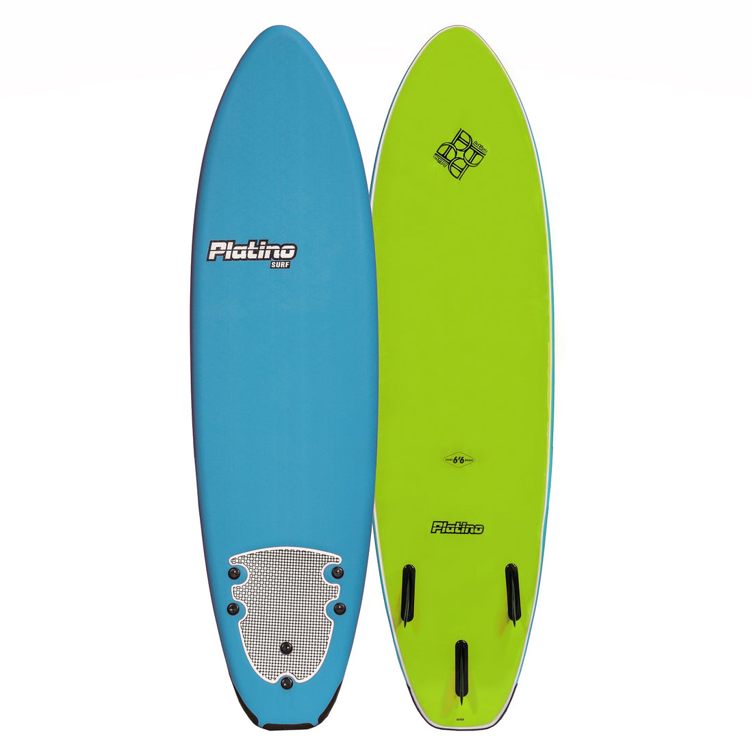 Azure Blue Lime Platino Softboard Surfboard Available Instore & Online at Freeride Surf & Skate NZ Ideal for Beginner Youth Soft Top Surfboards