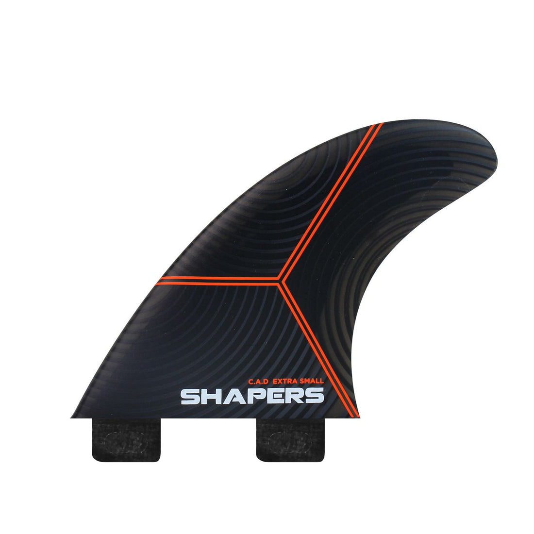 Shapers C.A.D Xtra Small 3-fin Dual tab - Futures compatible thruster / 3 fin surfboard fins At Freeride Surf Skate NZ Instore & Online