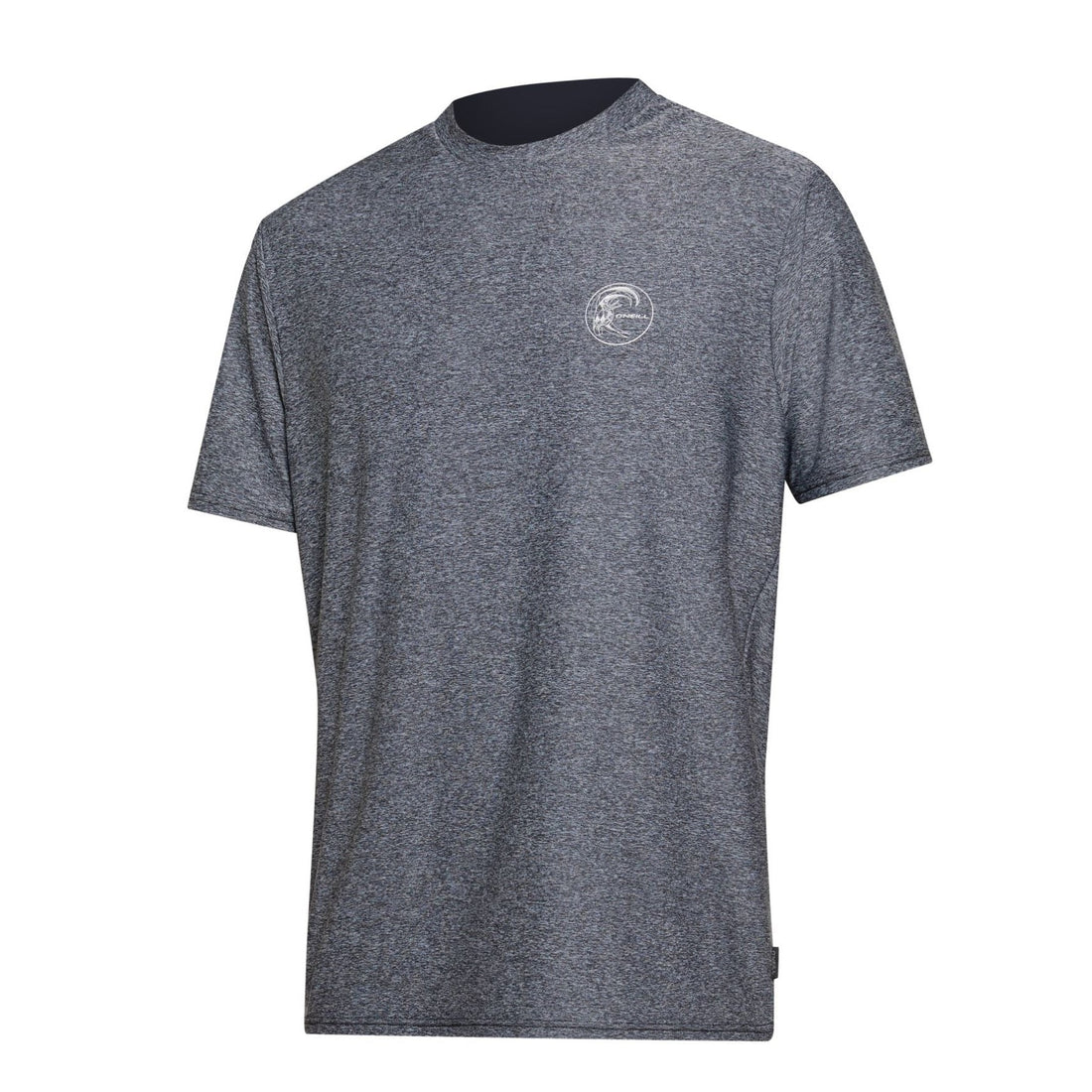 O'Neill 24/7 Hybrid UV Short Sleeve Surf Tee in Charcoal with lightweight quick-dry stretch fabric, available at Freeride Surf & Skate NZ.