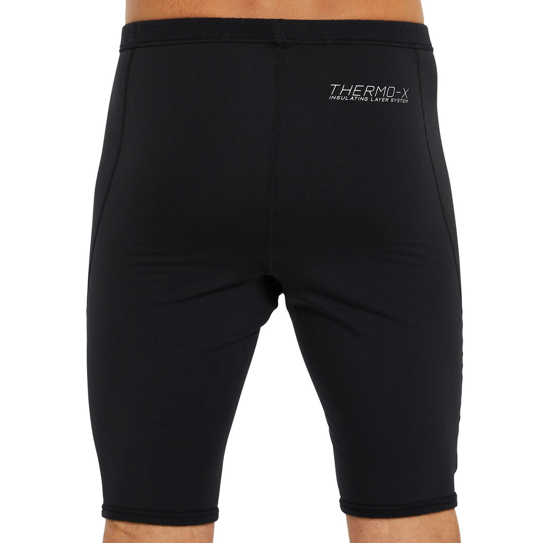 O'Neill Men's Thermo X Short in Black with insulating Thermo-X fabric and a fleece-like interior, available at Freeride Surf & Skate NZ.