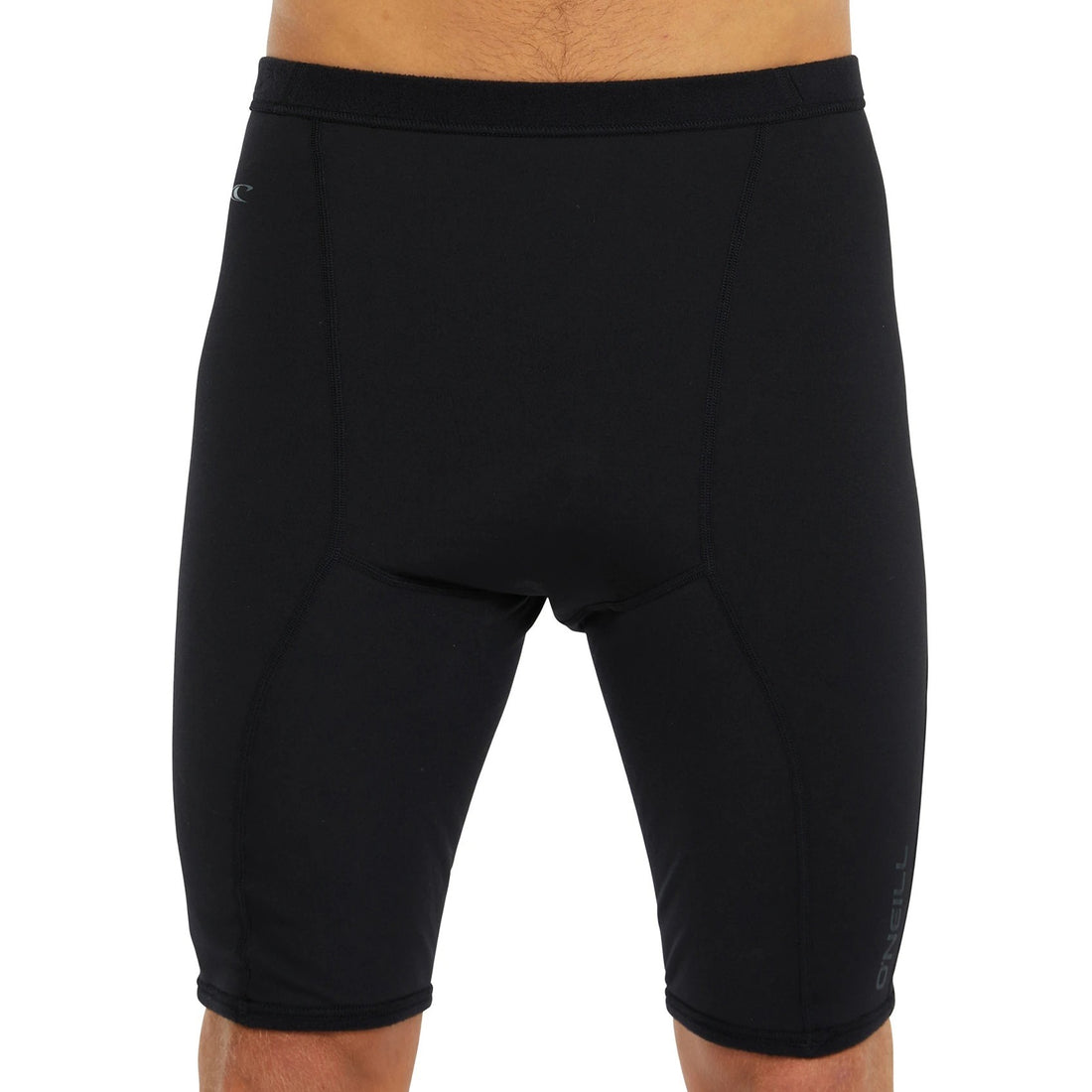 O'Neill Men's Thermo X Short in Black with insulating Thermo-X fabric and a fleece-like interior, available at Freeride Surf & Skate NZ.