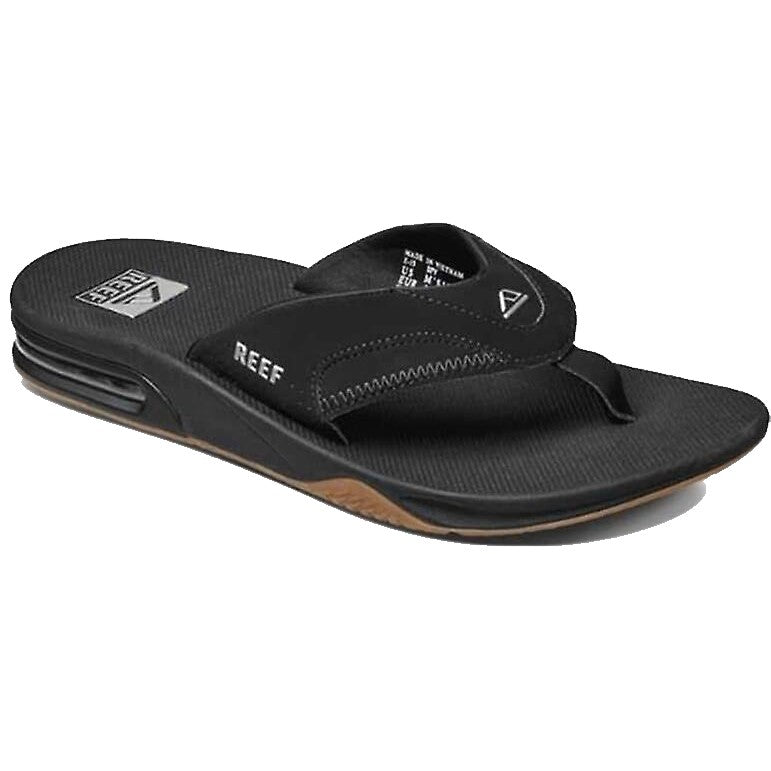 Reef Fanning Jandal in Black available at Freeride Surf & Skate NZ.