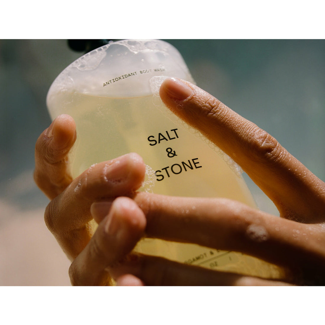 Salt and Stone antioxidant bodywash eucalyptus bergamot hydrating cleanser available at Freeride Surf & Skate NZ.