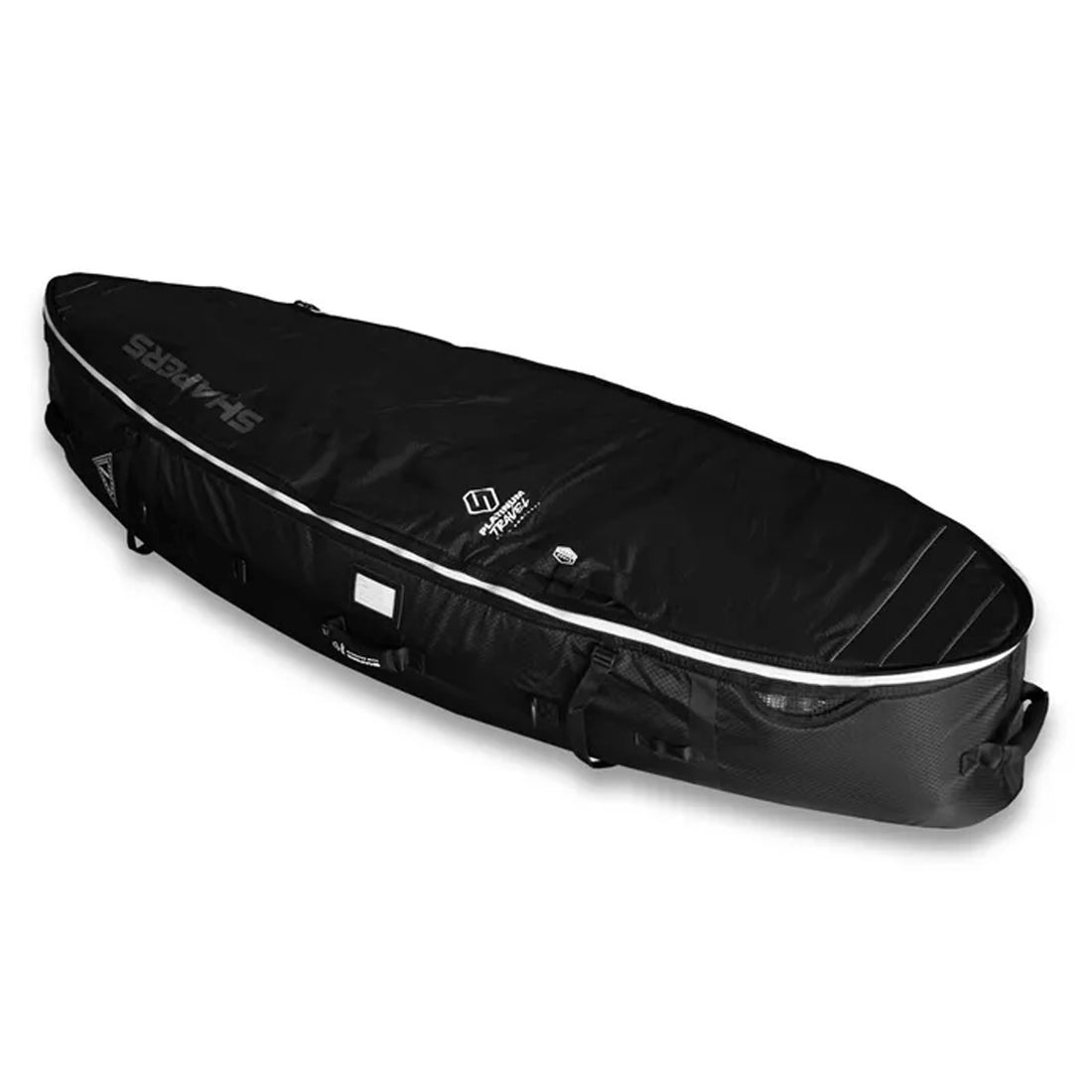 Shapers 6 foot 7 platinum 3 to 5 board surfboard travel bag heavy duty board bag available at Freeride Surf & Skate NZ.