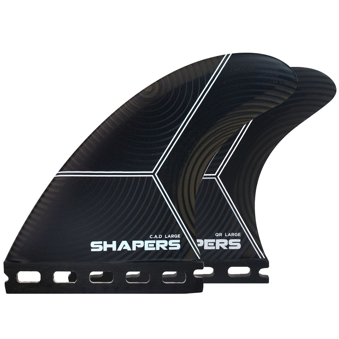 Shapers CAD Airlite Large Single Tab 5 Fin Set with Darc Drive available at Freeride Surf & Skate NZ.
