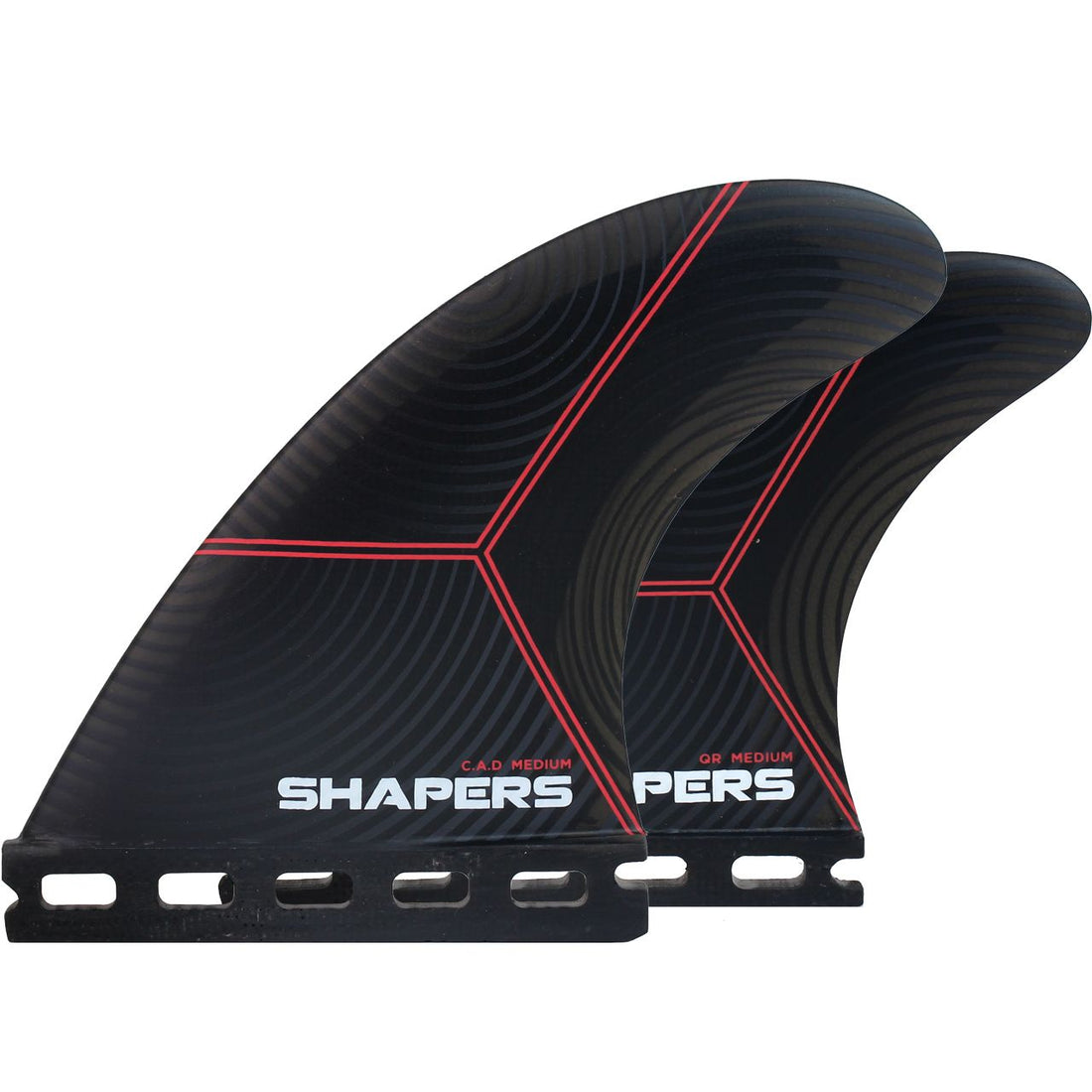Shapers C.A.D Airlite Large 5 fin set with Darc Drive trailer for Single Tab/Futures fin systems at Freeride Surf & Skate Auckland NZ