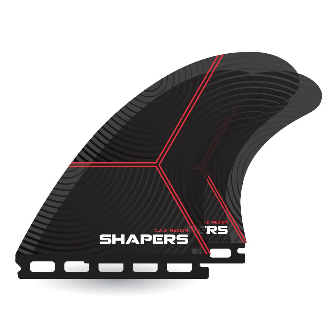 Shapers C.A.D Medium quad fin set for Futures system at Freeride Surf & Skate Auckland NZ