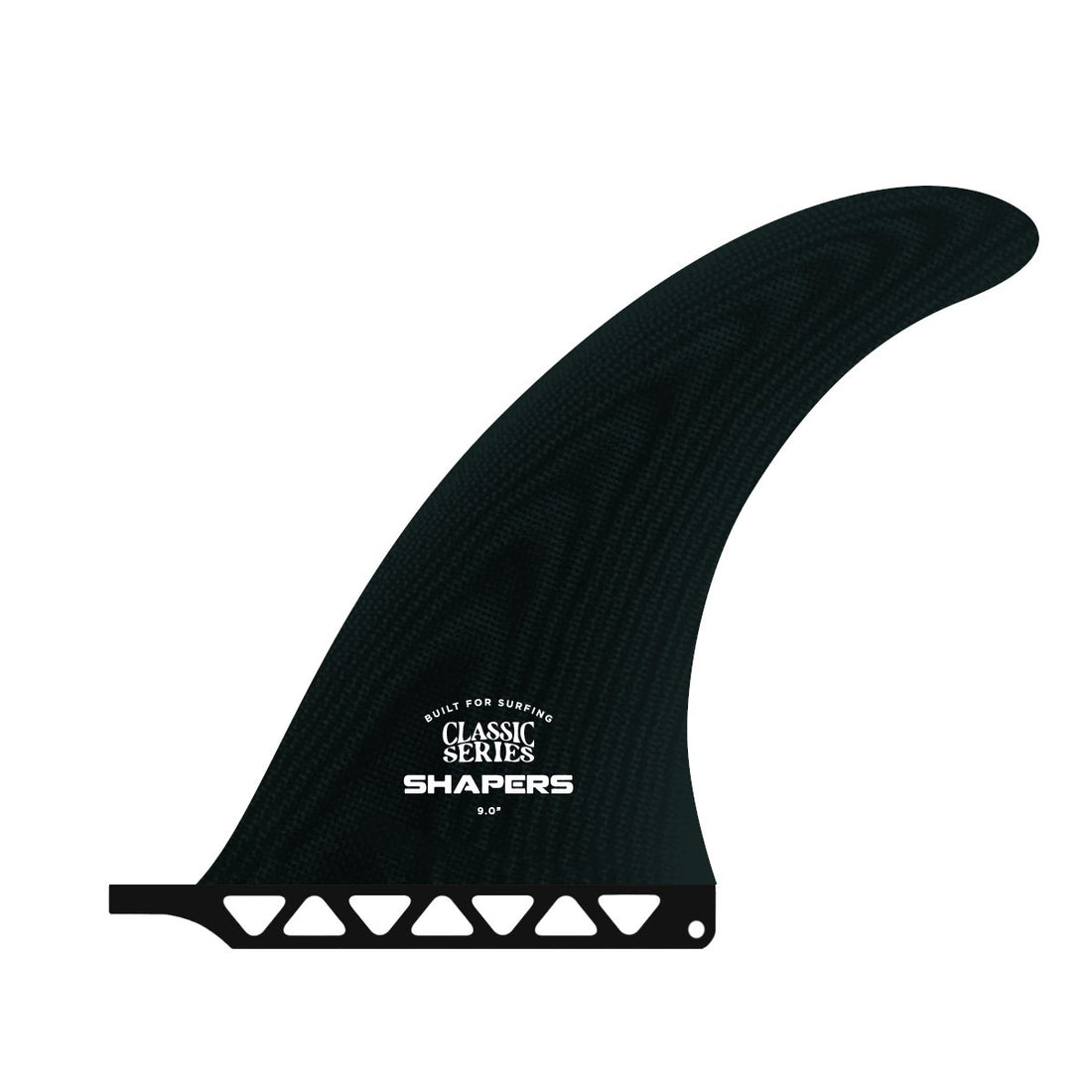 Shapers Classic Series 9" longboard fin translucent black surfboard fin for longboard fin box surf shop Auckland NZ