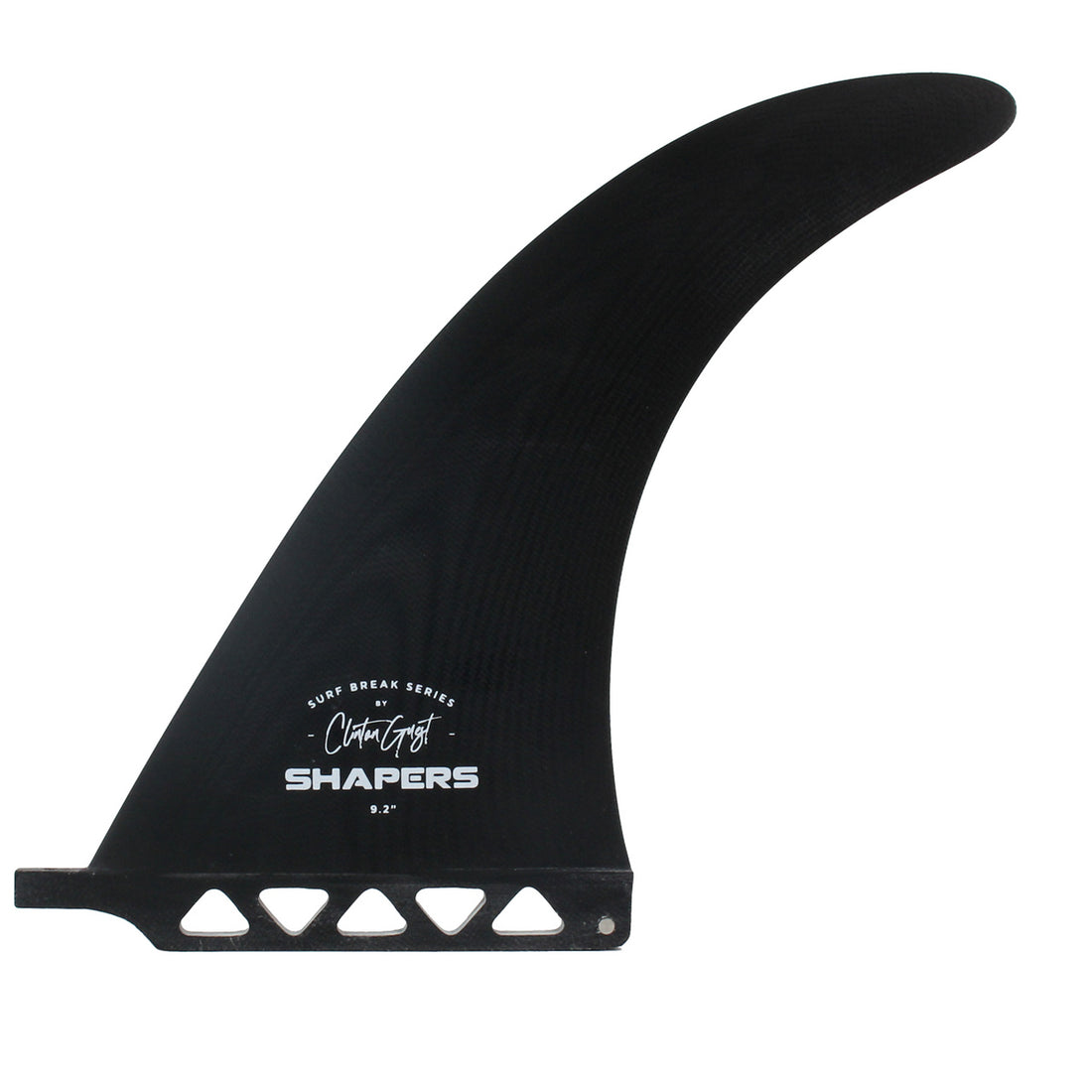 Shapers Clinton Guest 9.2" longboard fin black surfboard fin for longboard fin box surf shop Auckland NZ