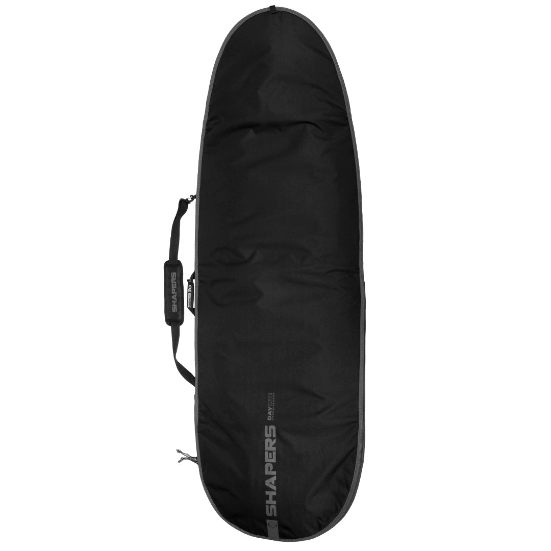 Shapers DayLite Funboard Cover 7’6" — lightweight padded surfboard bag with fin slot and shoulder strap, available at Freeride Surf & Skate NZ.