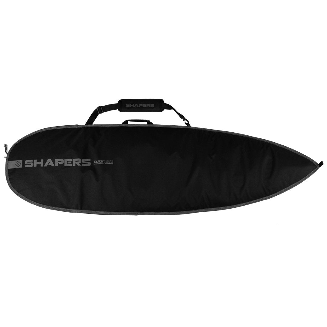 Shapers DayLite Hybrid Surfboard Cover 6’0" — lightweight padded hybrid/fish board cover with shoulder strap, available at Freeride Surf & Skate NZ.