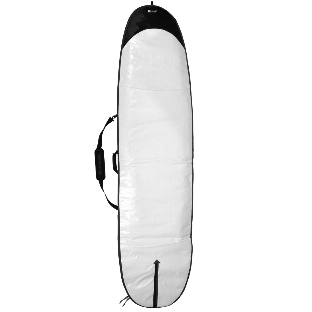 Shapers DayLite Longboard Cover 9’2" — lightweight padded longboard bag with fin slot and shoulder strap, available at Freeride Surf & Skate NZ.