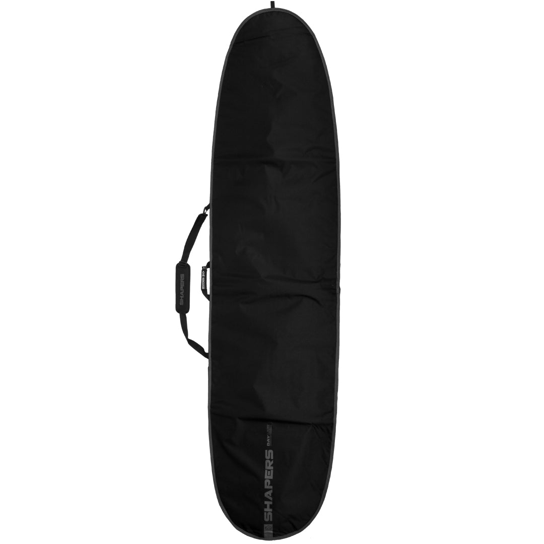 Shapers DayLite Longboard Cover 9’2" — lightweight padded longboard bag with fin slot and shoulder strap, available at Freeride Surf & Skate NZ.