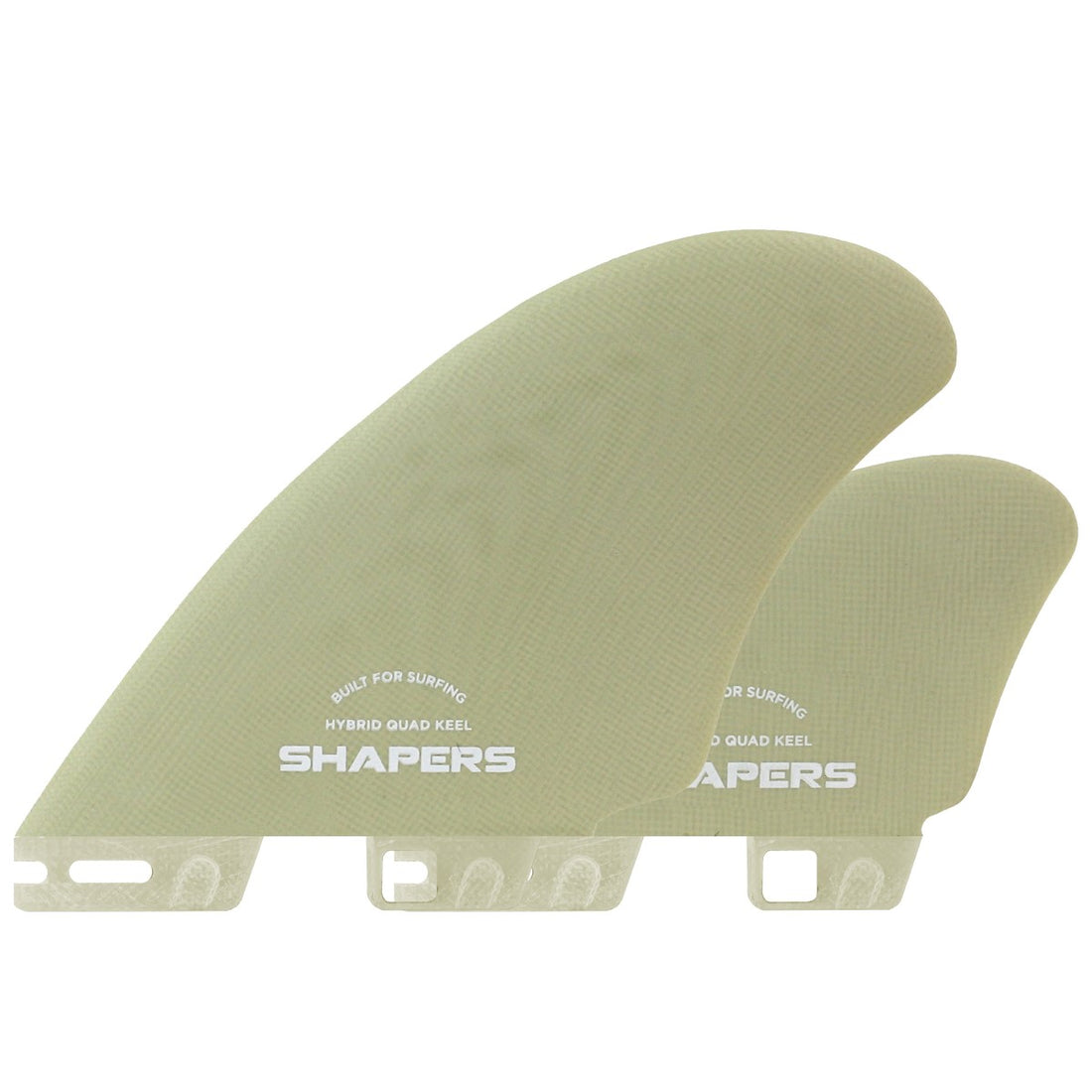 Shapers DVS CarbonFlare Quad Keel Nude fin set for Shapers 2 fin systems at Freeride Surf & Skate Auckland NZ