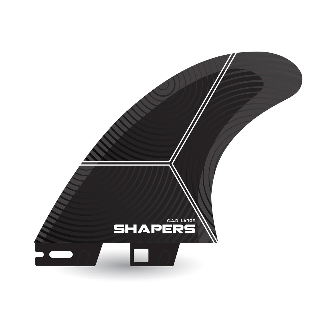 Control. Acceleration. Drive. Welcome to Shapers C.A.D, the All Rounder! A balanced / neutral template surfboard fin that offers a controlled feel that accommodates an exceptionally wide range of surfboards and surf conditions. Shapers 2 click in tabs that fit FCSII fin boxes. C.A.D is an essential for any fin quiver