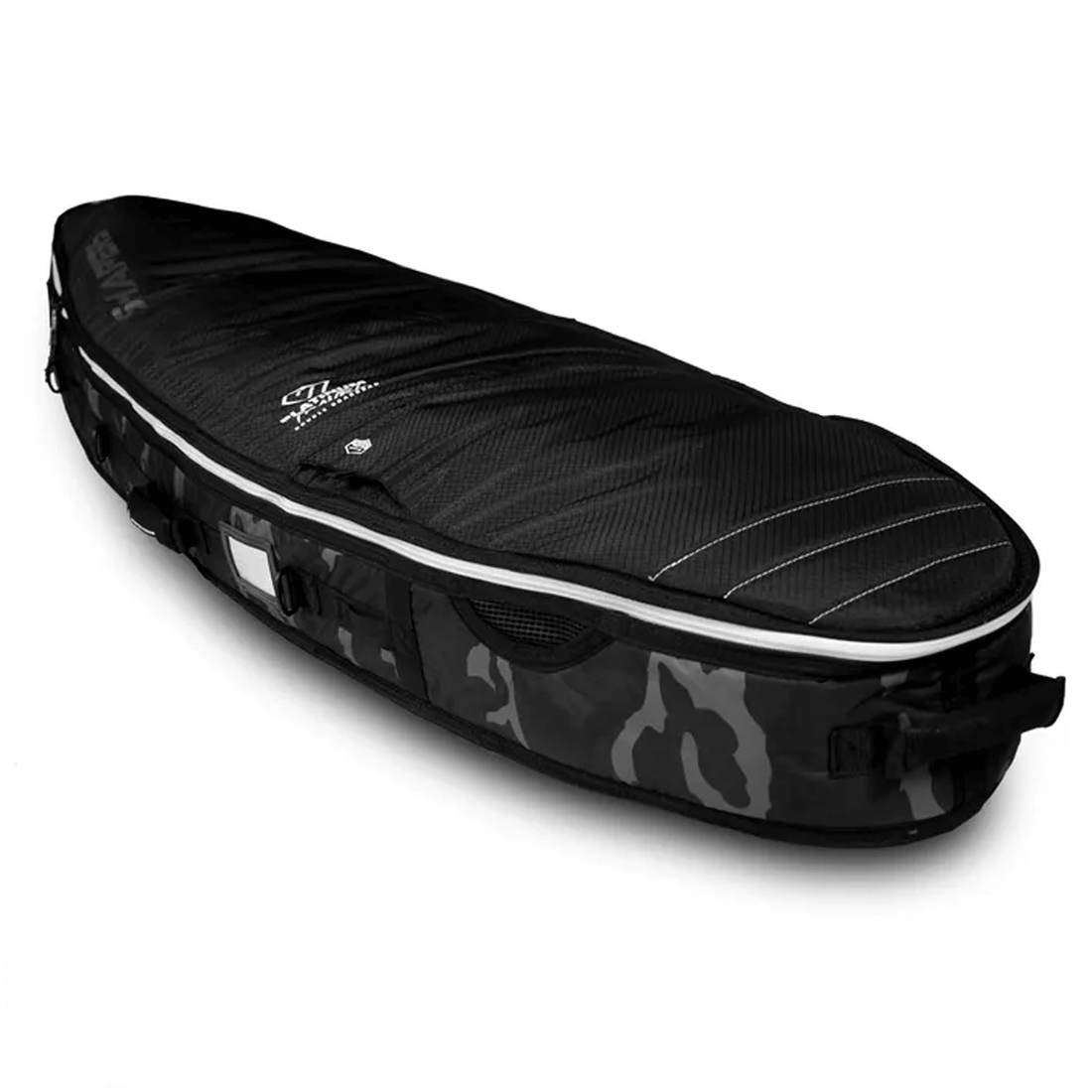 Shapers Platinum Triple Surfboard Travel Bag 7’0" — padded surf travel coffin for up to three boards with heat protection and reinforced rails, available at Freeride Surf & Skate NZ.