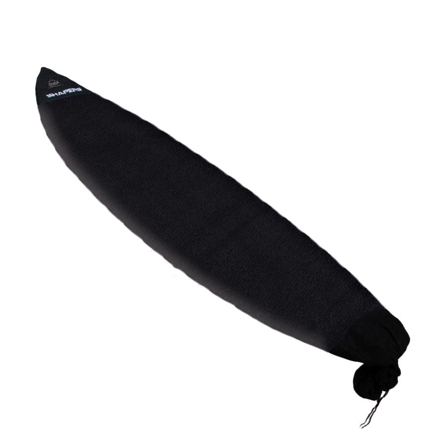 Shapers premium stretch 6 foot board sock stealth black surfboard cover available at Freeride Surf & Skate NZ.