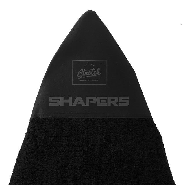 Shapers premium stretch 7 foot board sock stealth black surfboard cover available at Freeride Surf & Skate NZ.