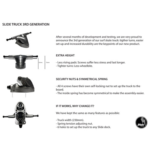 Slide Gussie Avalanche 31-inch surf skate with Slide 3.0 truck and 70mm wheels, available at Freeride Surf & Skate NZ.