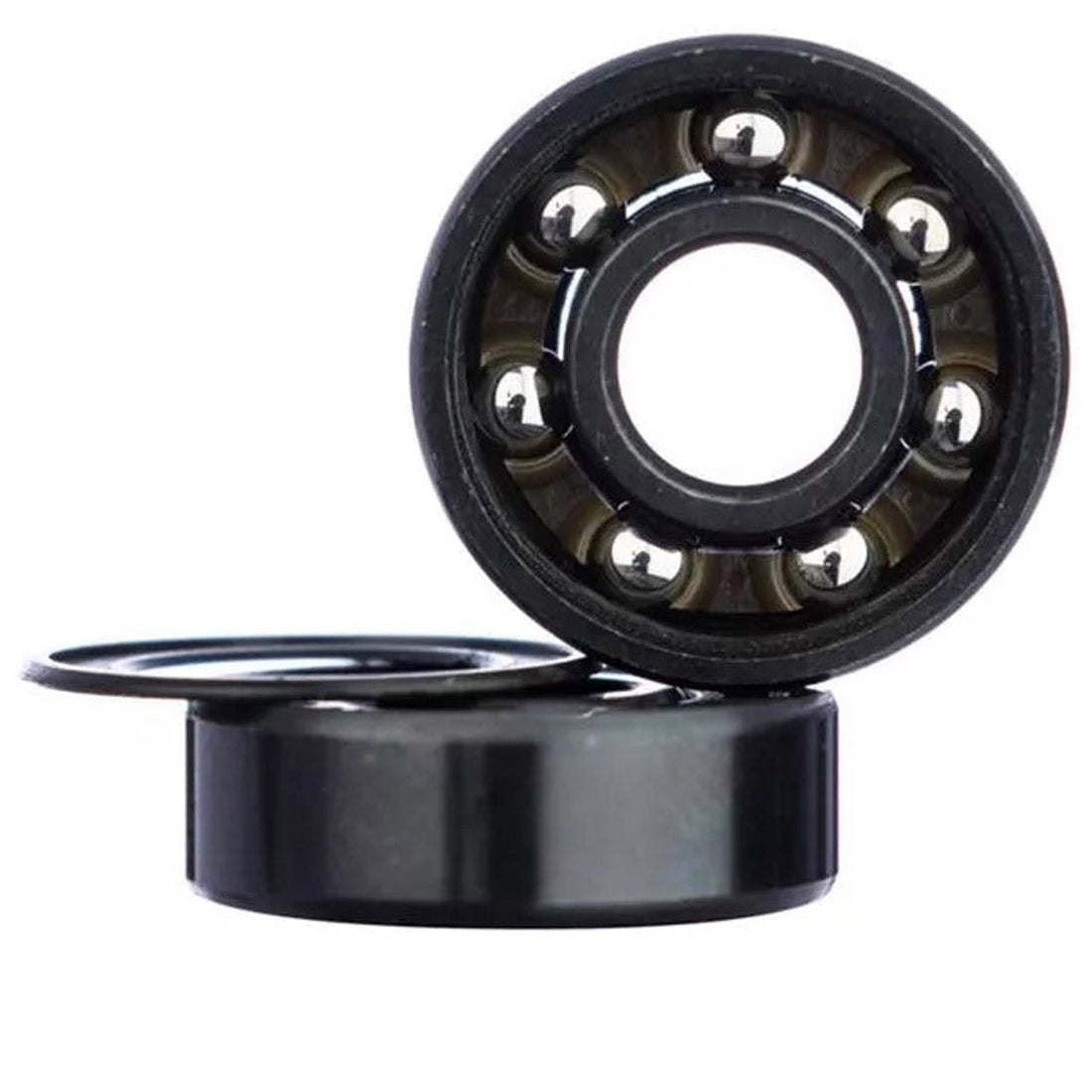 Spitfire Cheapshot skateboard bearings set of 8 with removable black shields and ABEC 3 rating, available at Freeride Surf & Skate NZ.