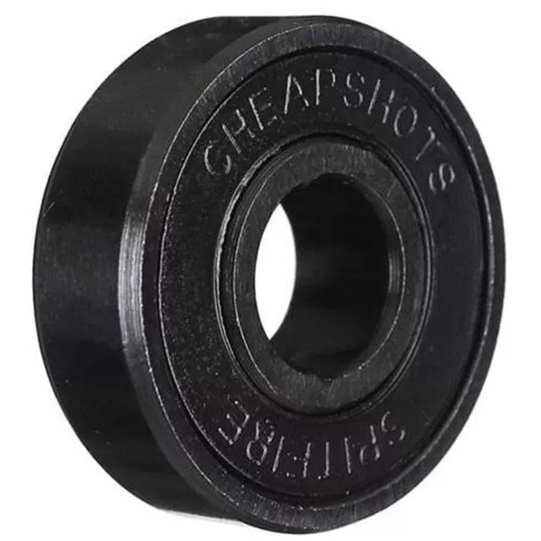 Spitfire Cheapshot skateboard bearings set of 8 with removable black shields and ABEC 3 rating, available at Freeride Surf & Skate NZ.