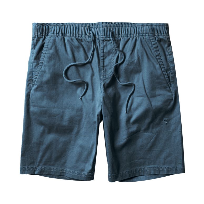 Vissla Eco No See Ums 18.5" Walkshort in Sea Water with elastic waistband, slash side pockets and clean no-side-seam construction.